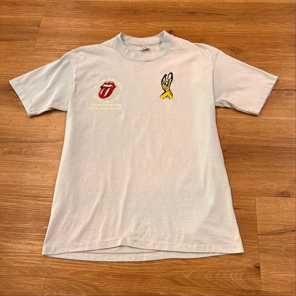 Vintage 90s Rolling Stones Parking Lot Tee 1994 Voodoo Lounge Single Stitch M -